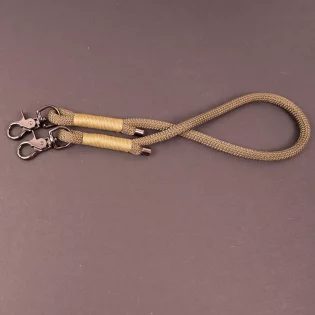 handgemachte Hundeleine hundeleine handgemacht modular wechseltau mini olivegruen titel